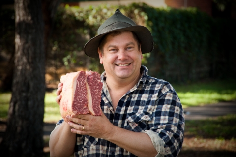 Neil with Wagyu